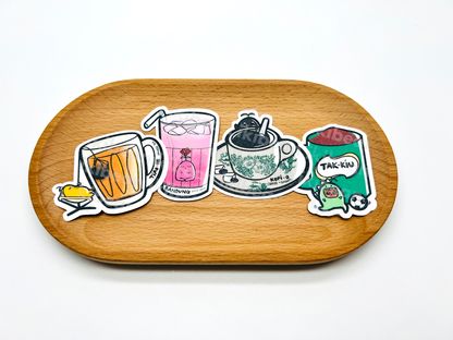 local beverages series sticker - Tiao He Chinese Tea